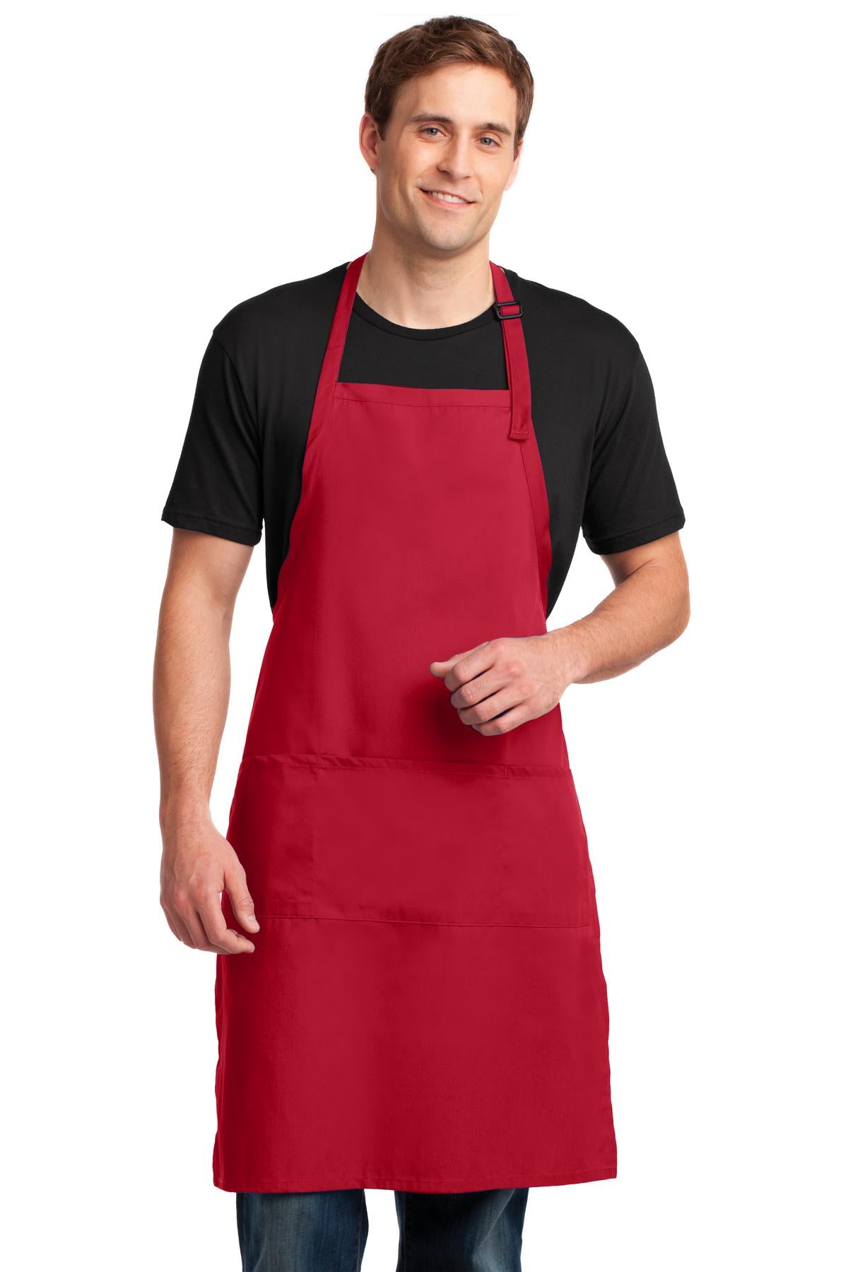 Port Authority ®  Easy Care Extra Long Bib Apron with Stain Release. A700