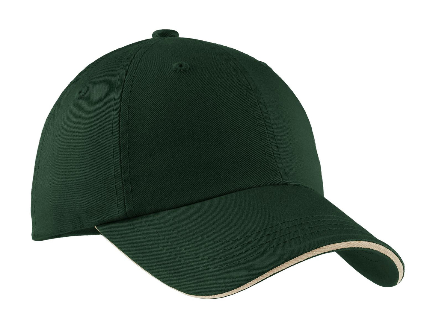 Port Authority ®  Sandwich Bill Cap with Striped Closure.  C830