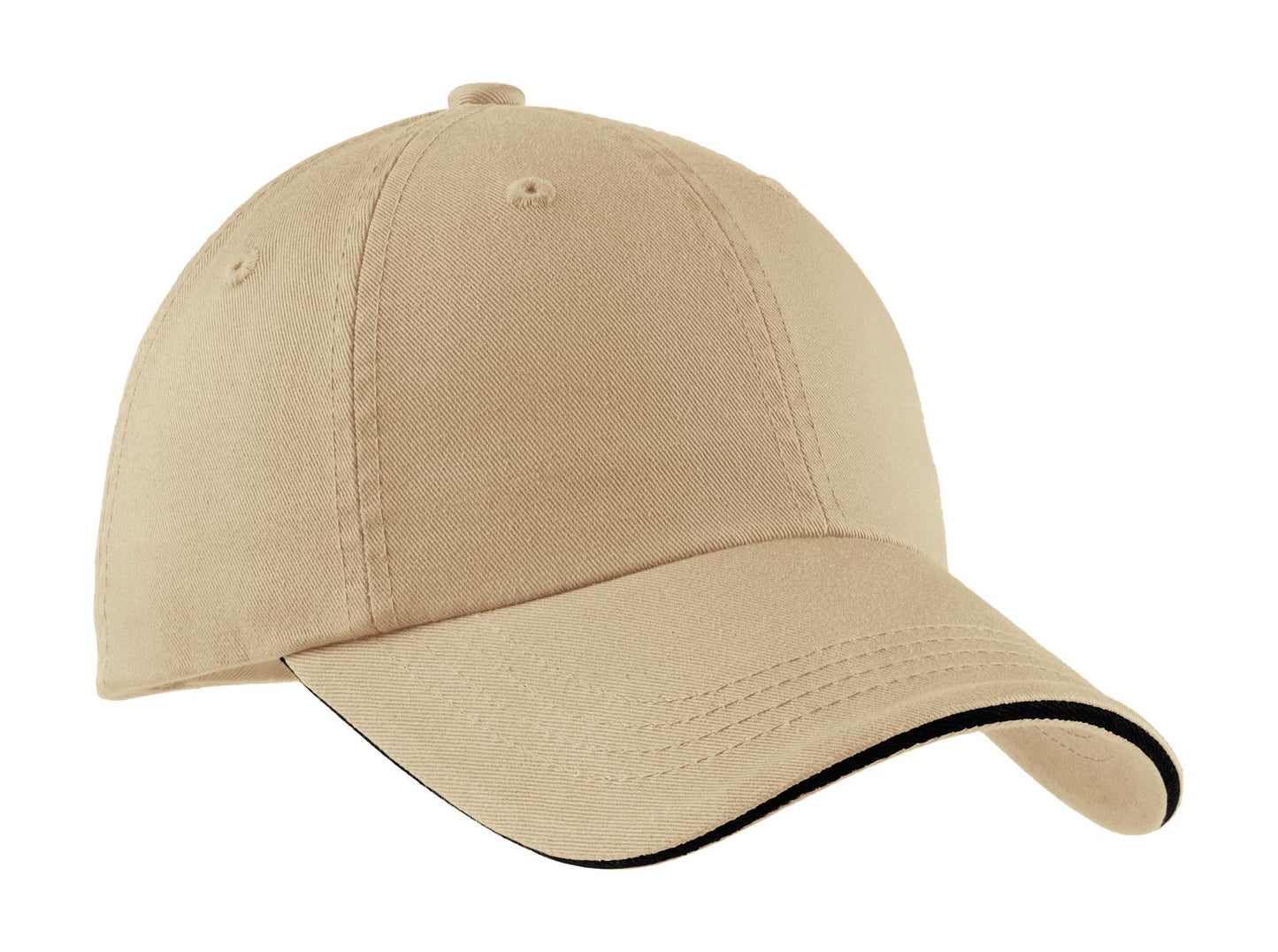 Port Authority ®  Sandwich Bill Cap with Striped Closure.  C830