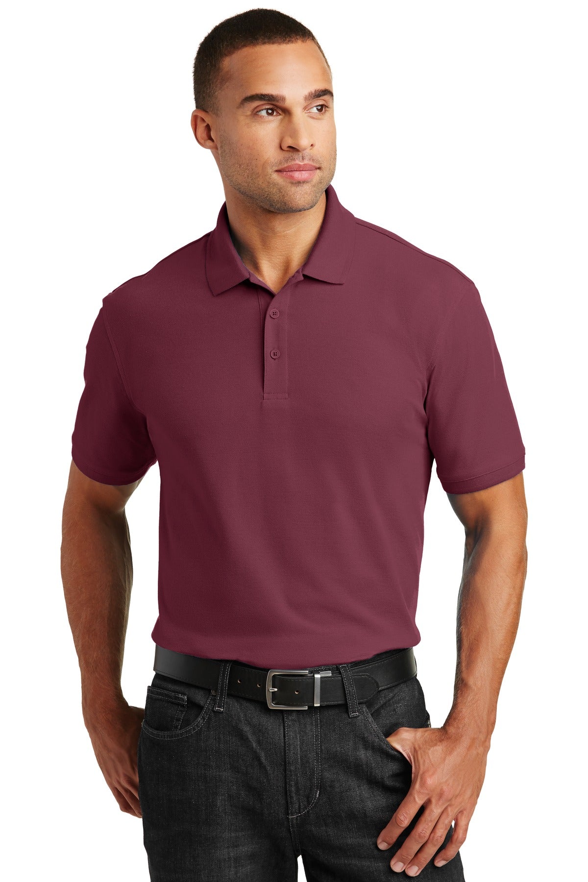 Port Authority ®  Core Classic Pique Polo. K100 - Burgundy