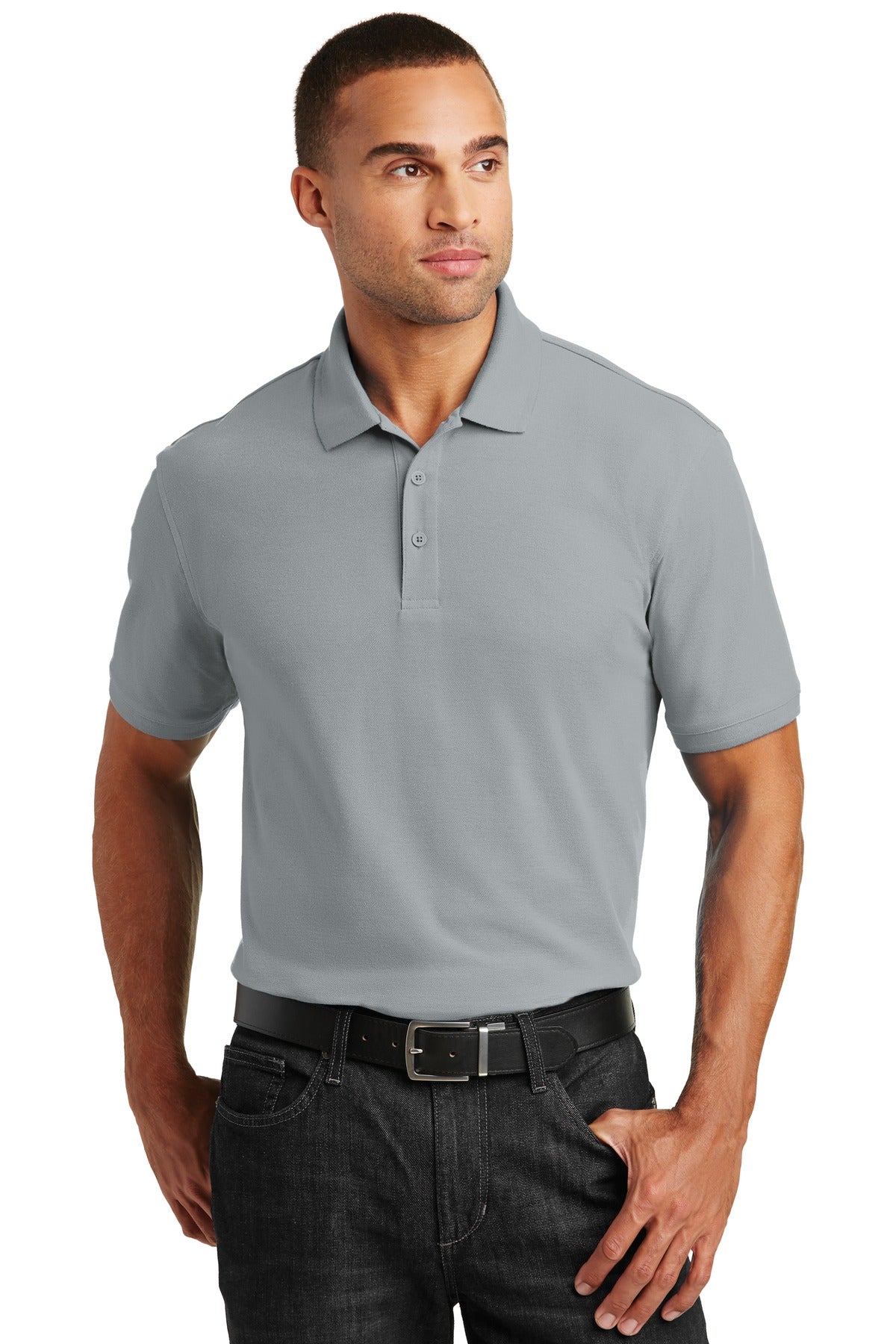 Port Authority ®  Core Classic Pique Polo. K100 - Gusty Grey