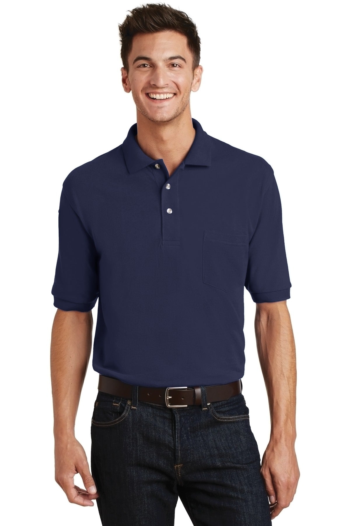 Port Authority ®  Heavyweight Cotton Pique Polo with Pocket.  K420P