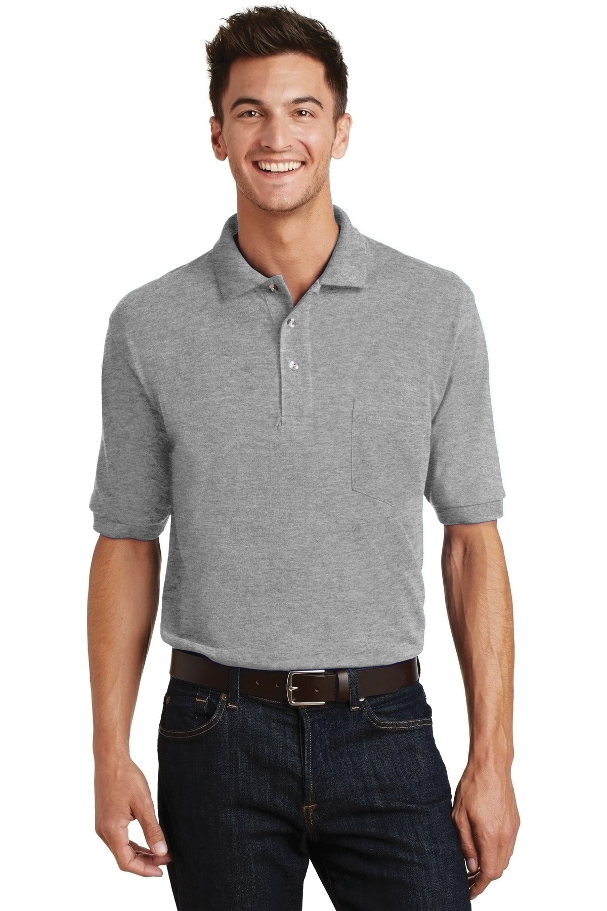 Port Authority ®  Heavyweight Cotton Pique Polo with Pocket.  K420P