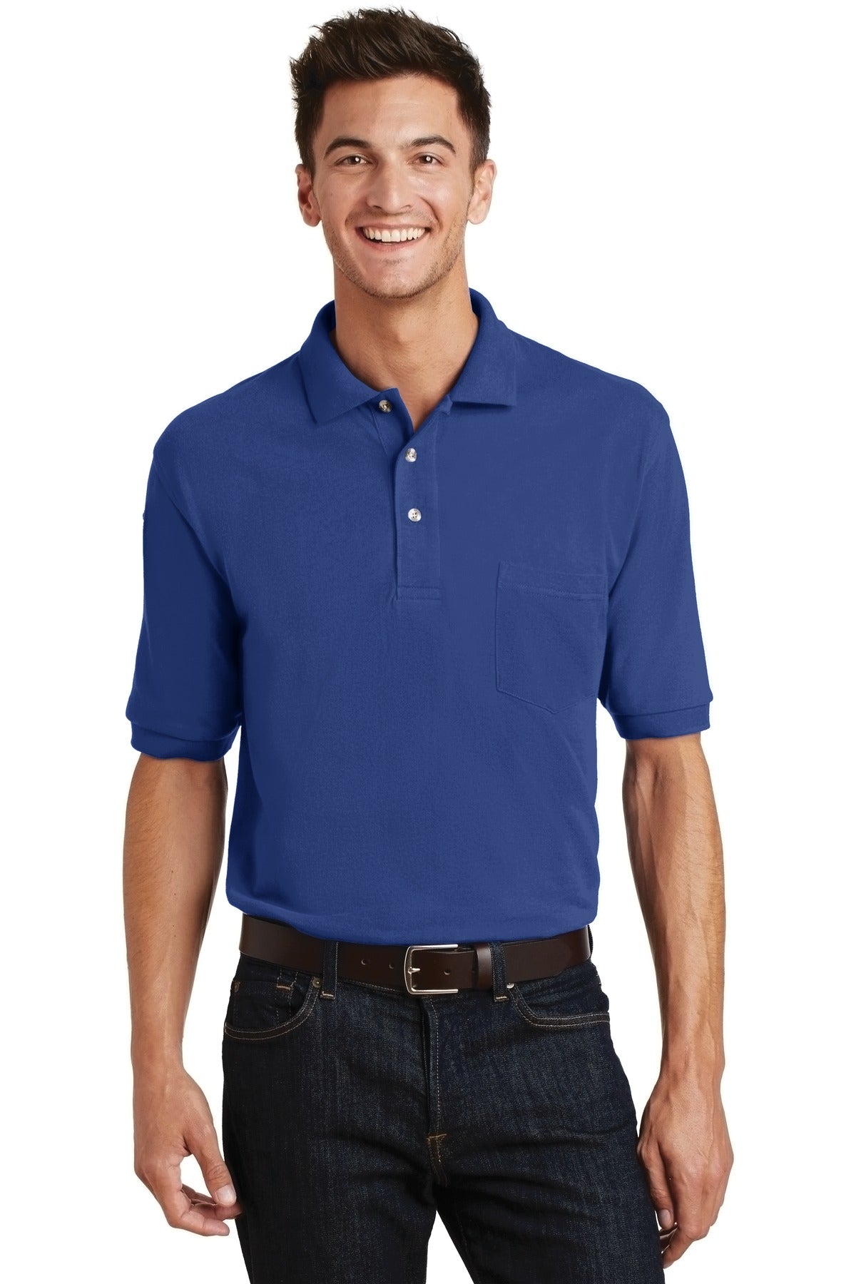 Port Authority ®  Heavyweight Cotton Pique Polo with Pocket.  K420P