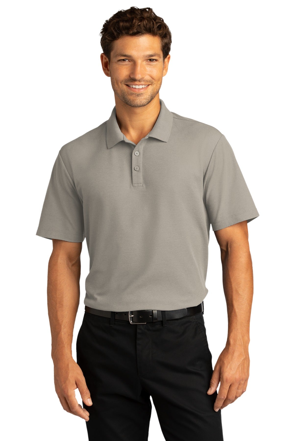 Port Authority  ®  SuperPro React  ™  Polo. K810 - Gusty Grey