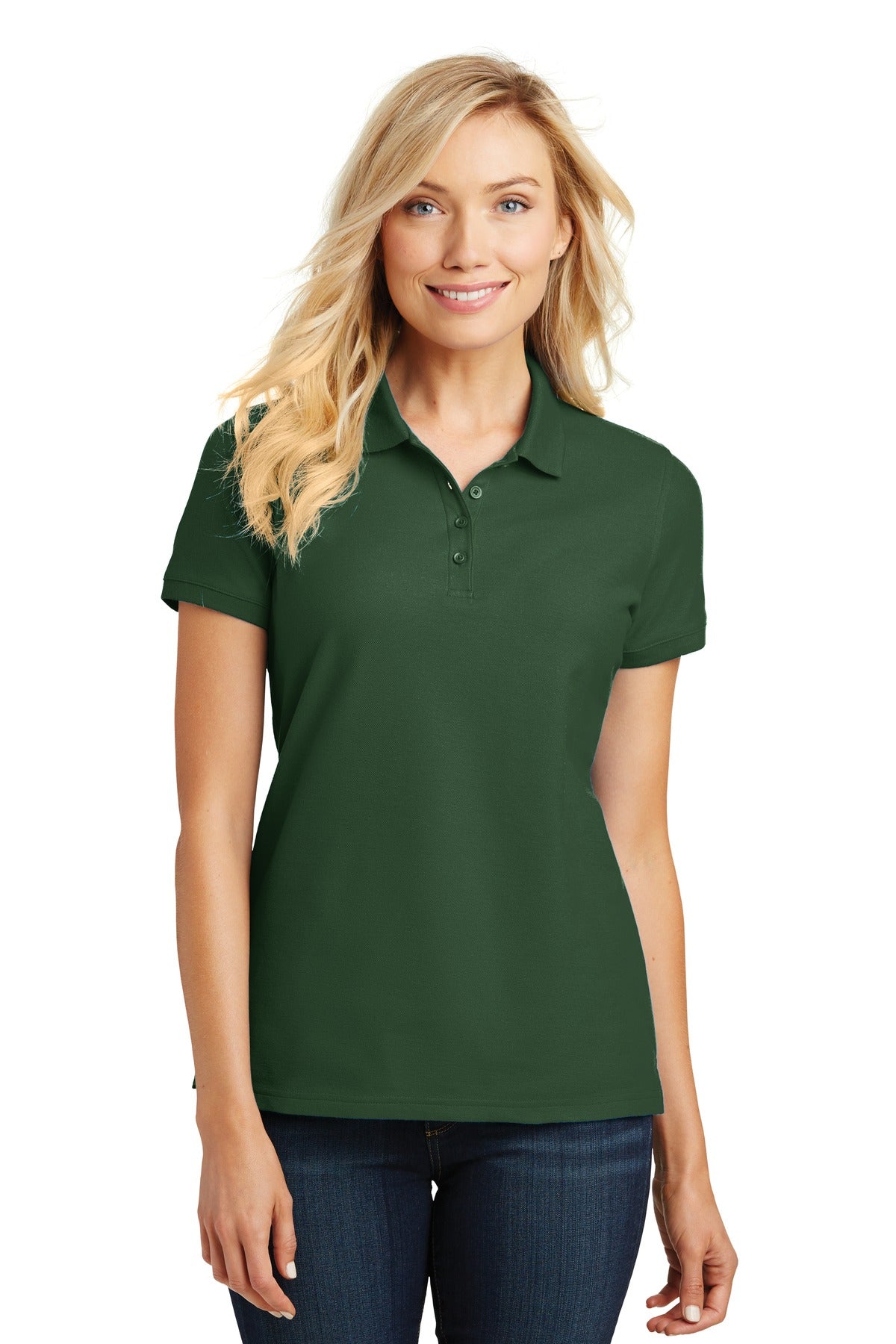 Port Authority ®  Women's Core Classic Pique Polo. L100 - Deep Forest Green