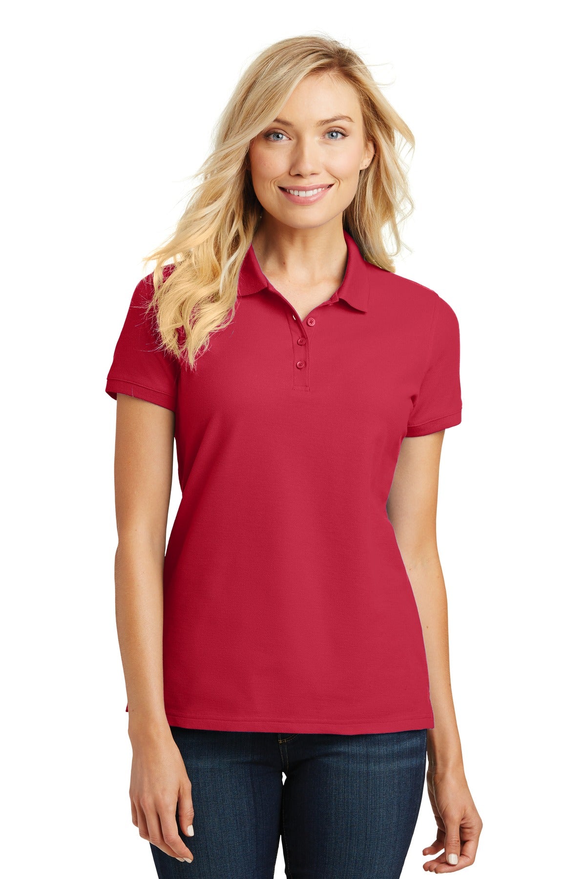 Port Authority ®  Women's Core Classic Pique Polo. L100 - Rich Red