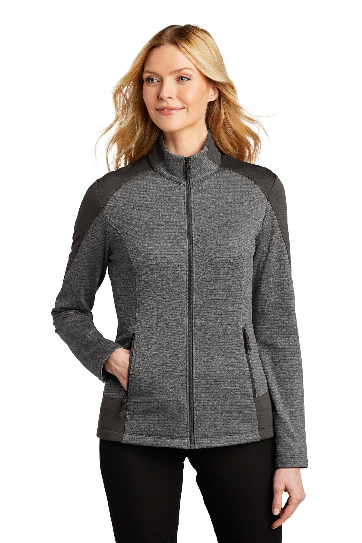 Port Authority  ®  Women's Grid Fleece Jacket. L239