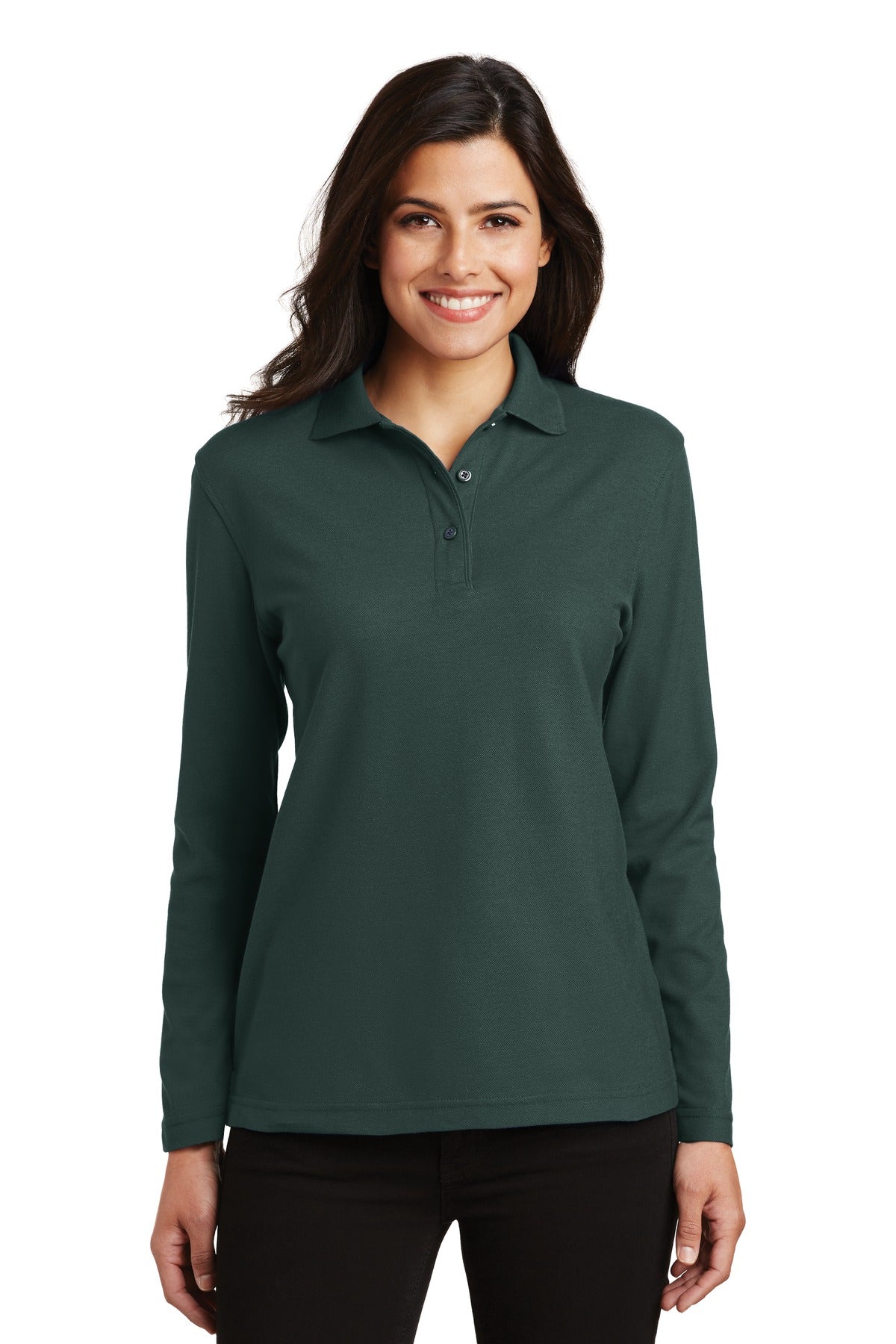 Port Authority ®  Women's Silk Touch™ Long Sleeve Polo.  L500LS