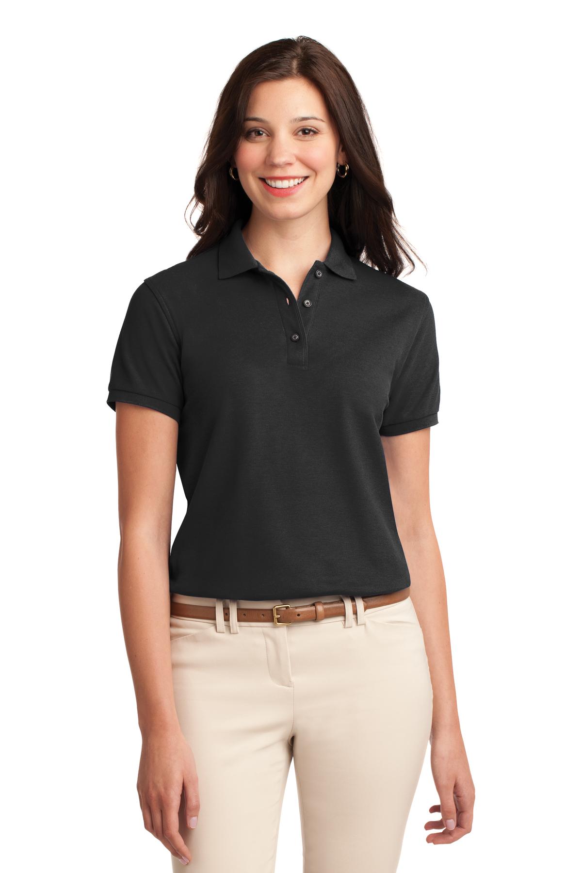 Port Authority ®  Women's Silk Touch™ Polo.  L500 - Black