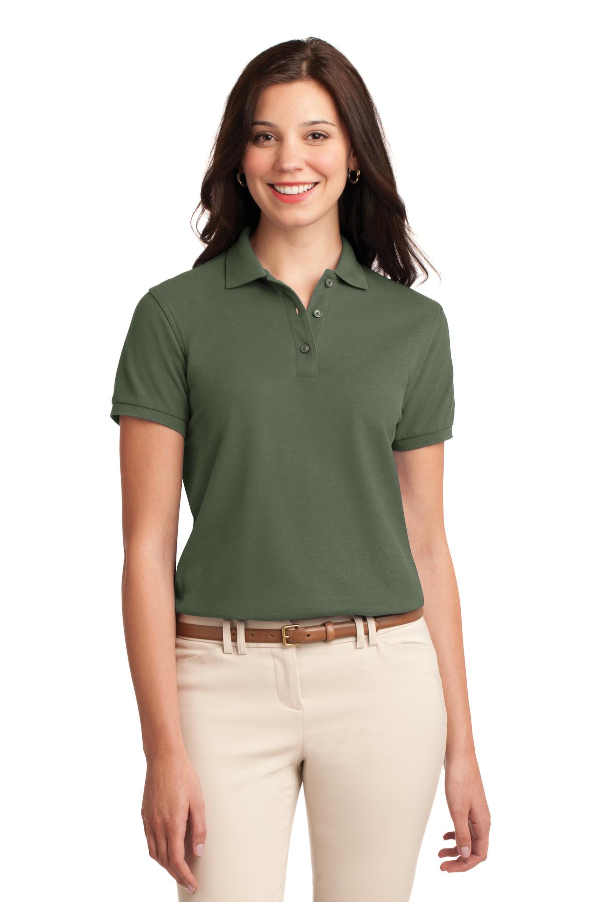 Port Authority ®  Women's Silk Touch™ Polo.  L500 - Clover Green