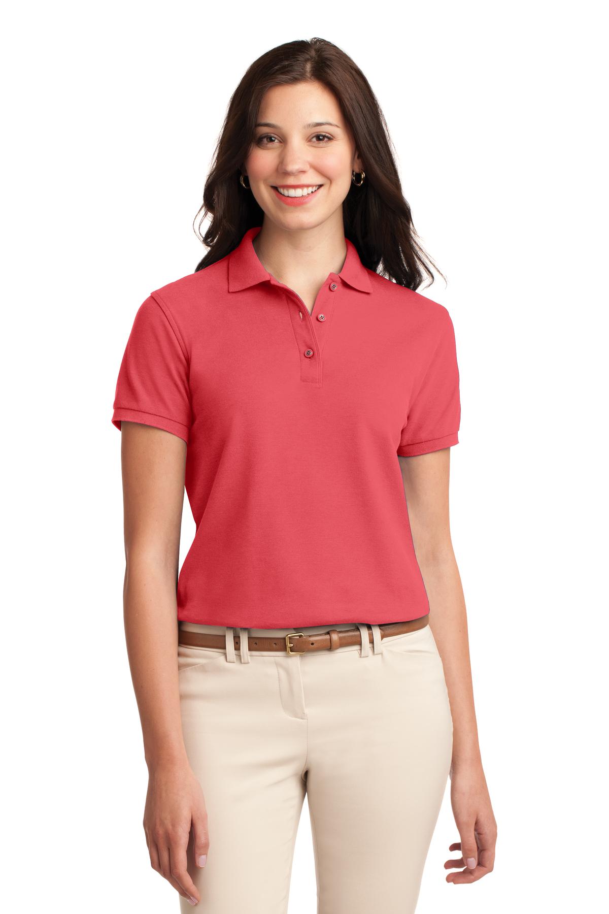 Port Authority ®  Women's Silk Touch™ Polo.  L500 - Hibiscus