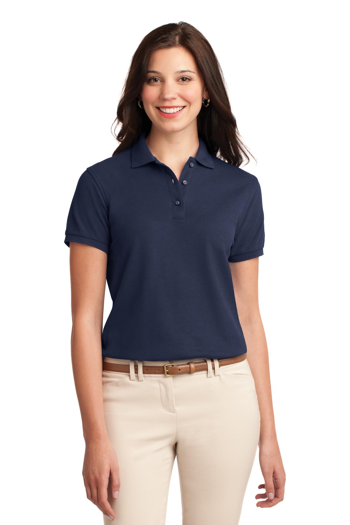 Port Authority ®  Women's Silk Touch™ Polo.  L500 - Navy