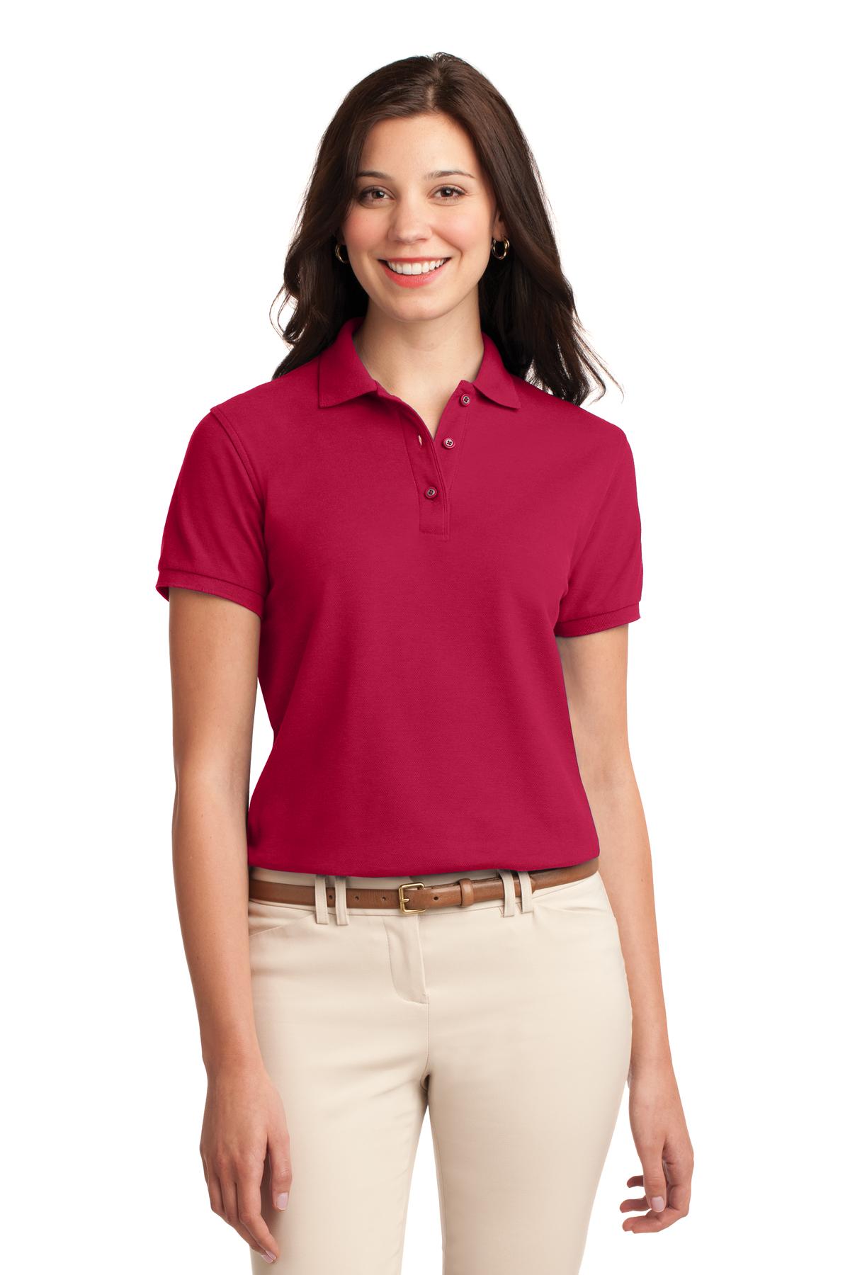 Port Authority ®  Women's Silk Touch™ Polo.  L500 - Red