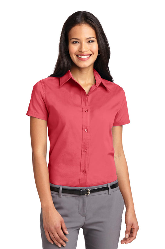 Port Authority® Ladies Short Sleeve Easy Care  Shirt.  L508 - Hibiscus