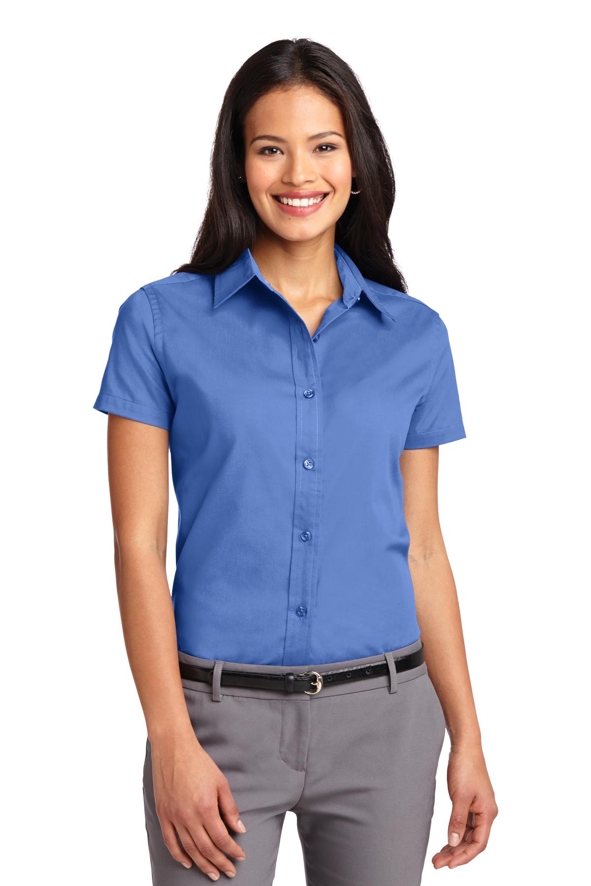 Port Authority ®  Women's Short Sleeve Easy Care  Shirt.  L508 - Ultramarine Blue