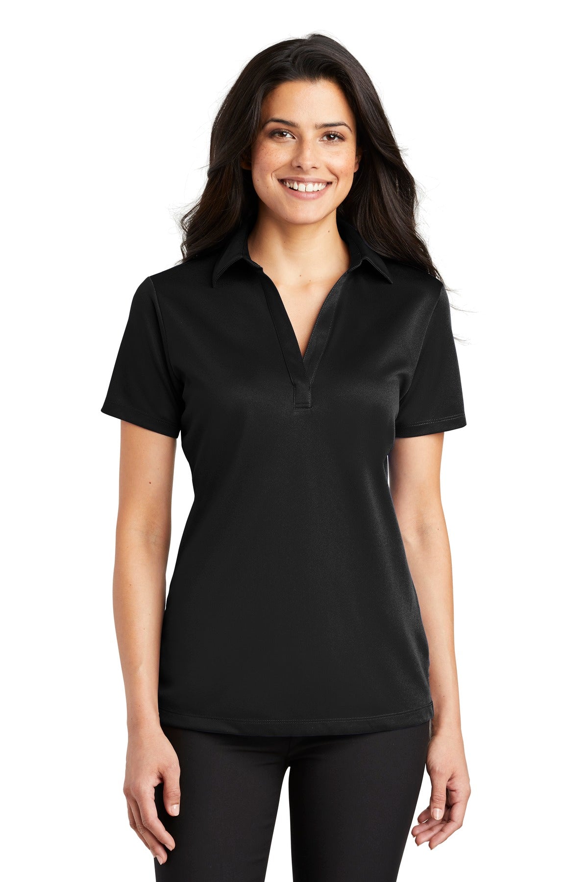 Port Authority ®  Women's Silk Touch™ Performance Polo. L540 - Black