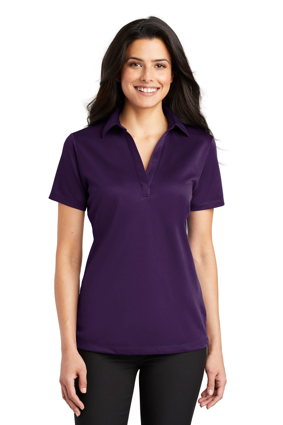 Port Authority ®  Women's Silk Touch™ Performance Polo. L540 - Bright Purple