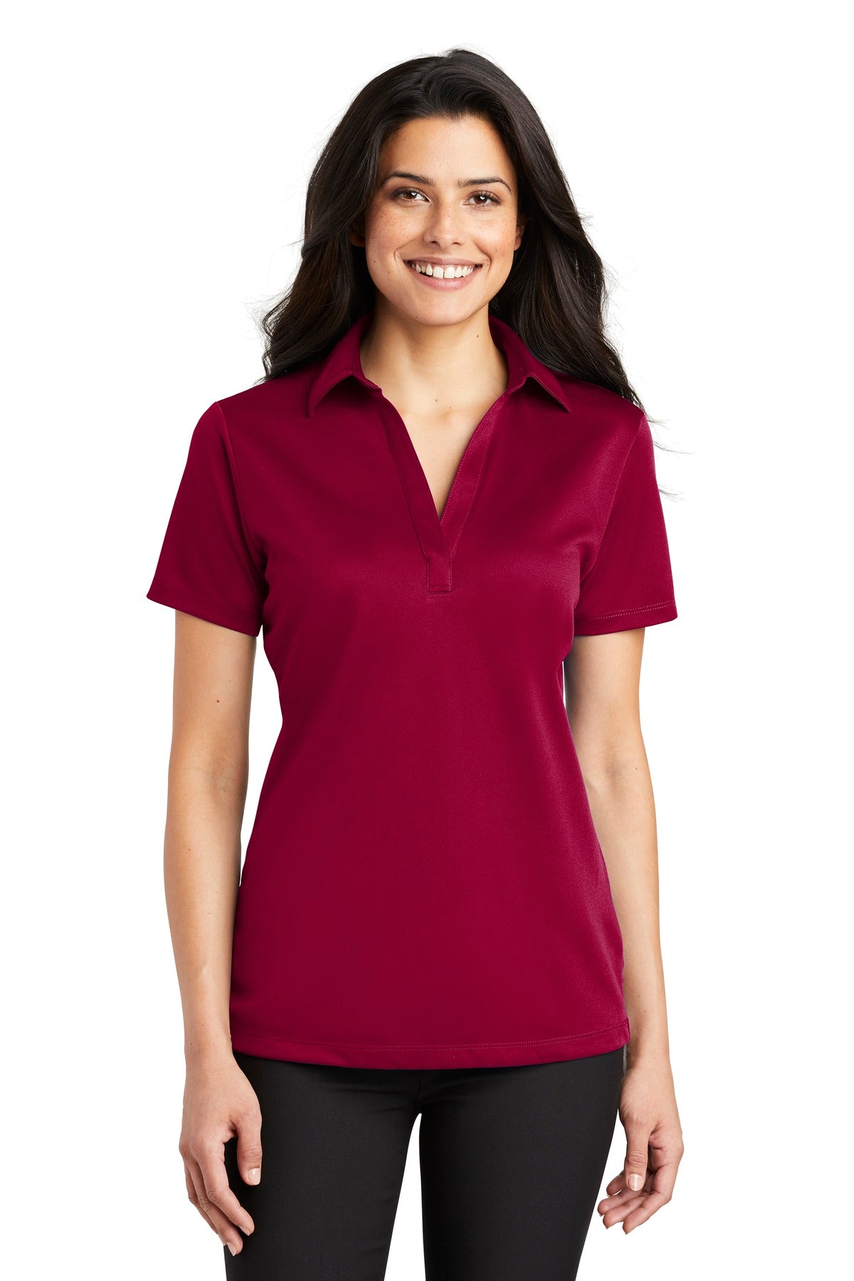 Port Authority ®  Women's Silk Touch™ Performance Polo. L540 - Red