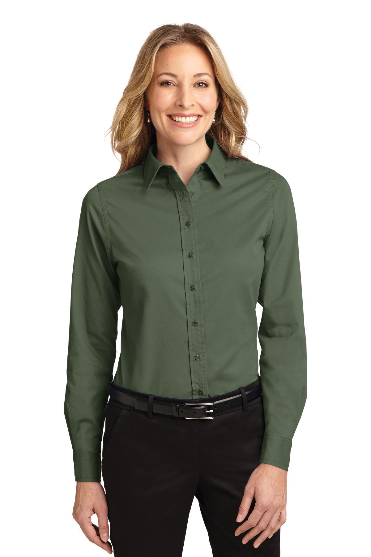 Port Authority ®  Women's Long Sleeve Easy Care Shirt.  L608 - Clover Green