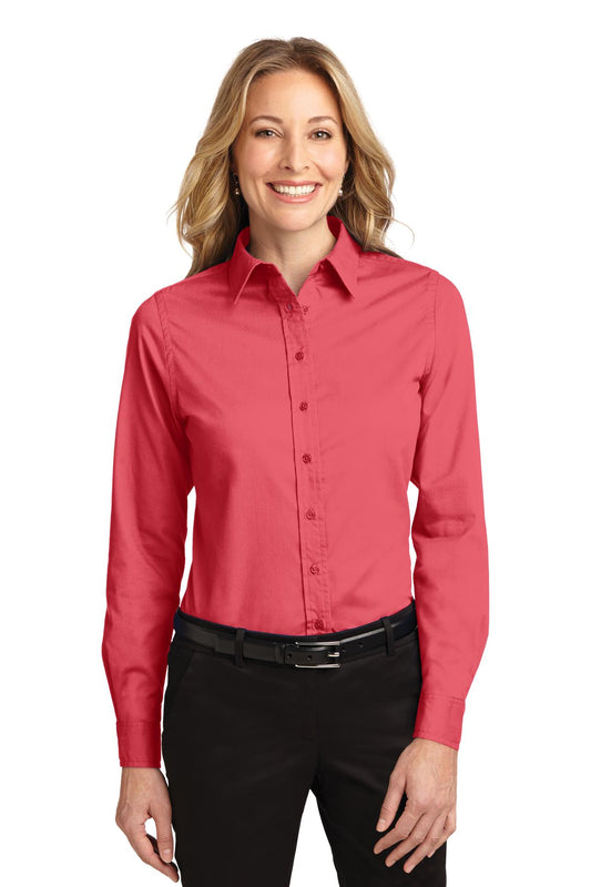 Port Authority® Ladies Long Sleeve Easy Care Shirt.  L608 - Hibiscus