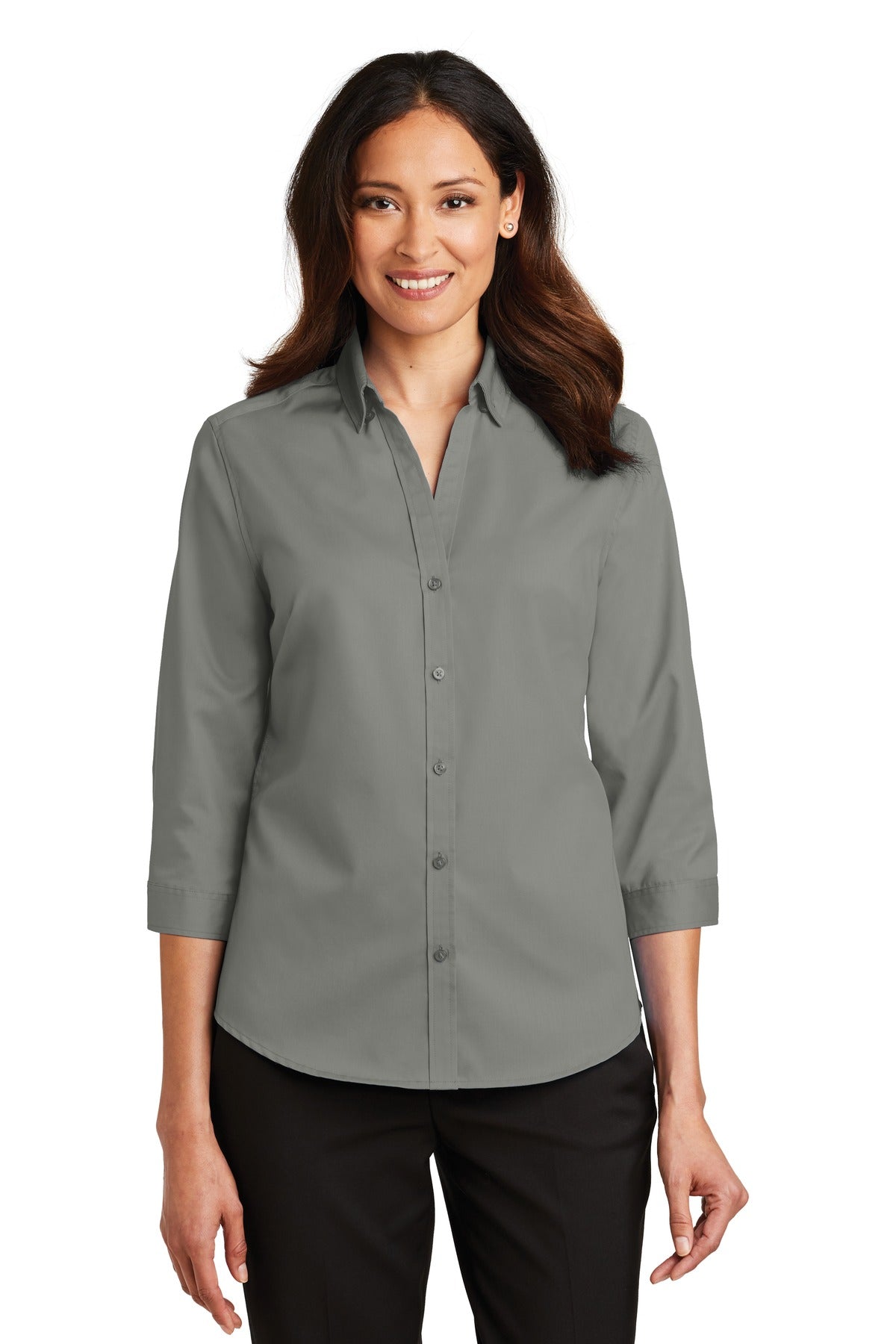 Port Authority ®  Women's 3/4-Sleeve SuperPro ™  Twill Shirt. L665