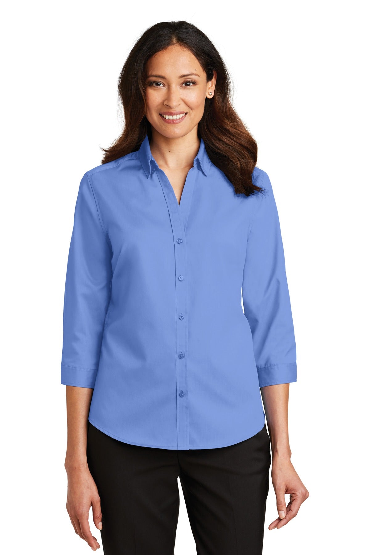 Port Authority ®  Women's 3/4-Sleeve SuperPro ™  Twill Shirt. L665