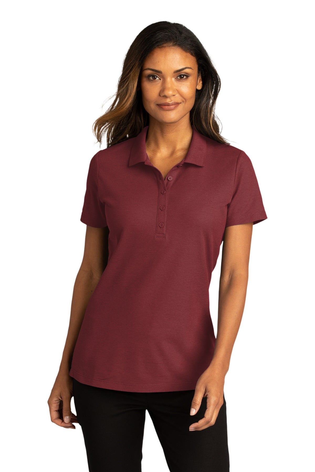 Port Authority ®  Women's SuperPro React ™   Polo. LK810 - Burgundy