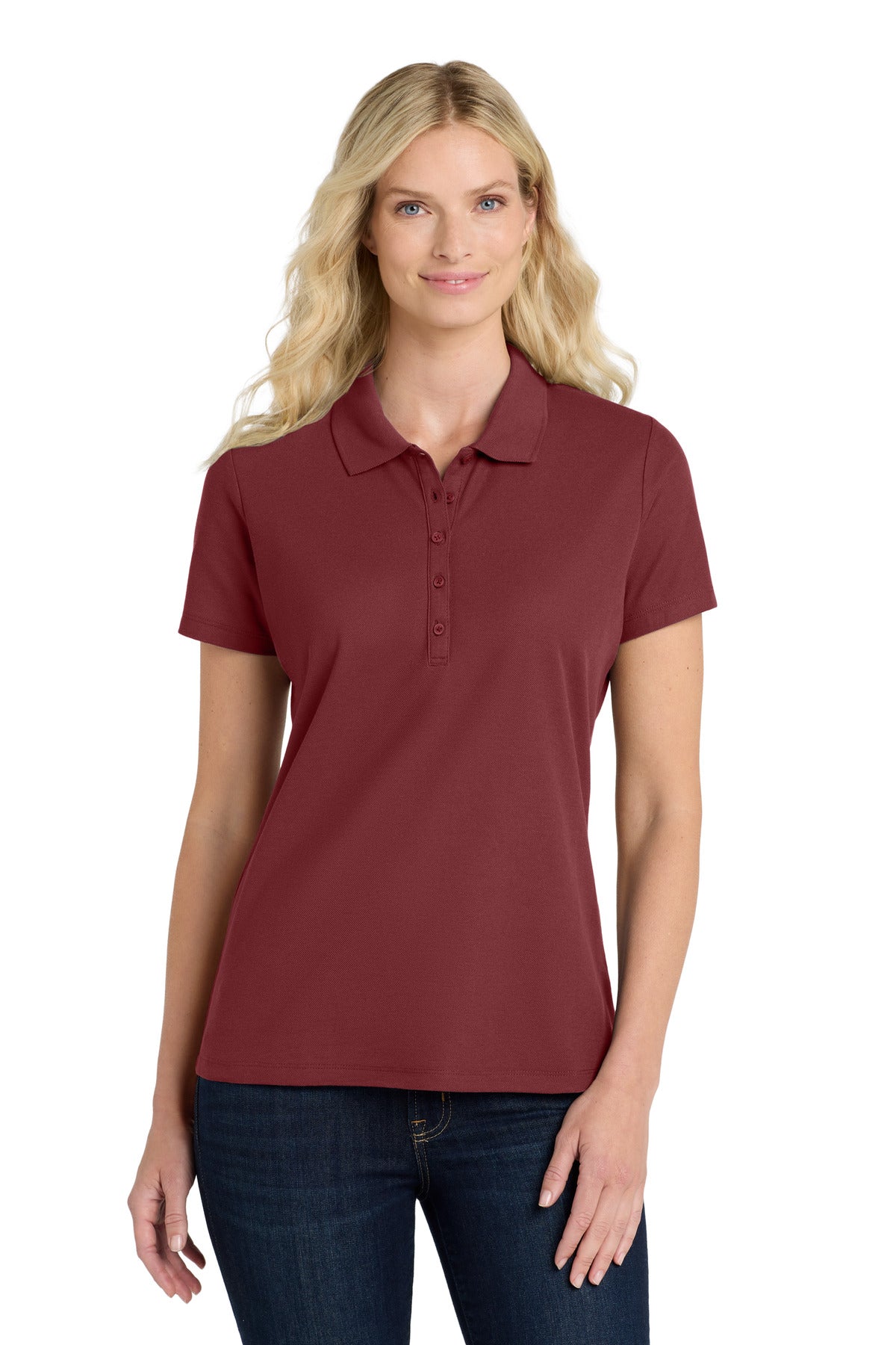 Port Authority ®  Women's SuperPro React ™   Polo. LK810 - Burgundy