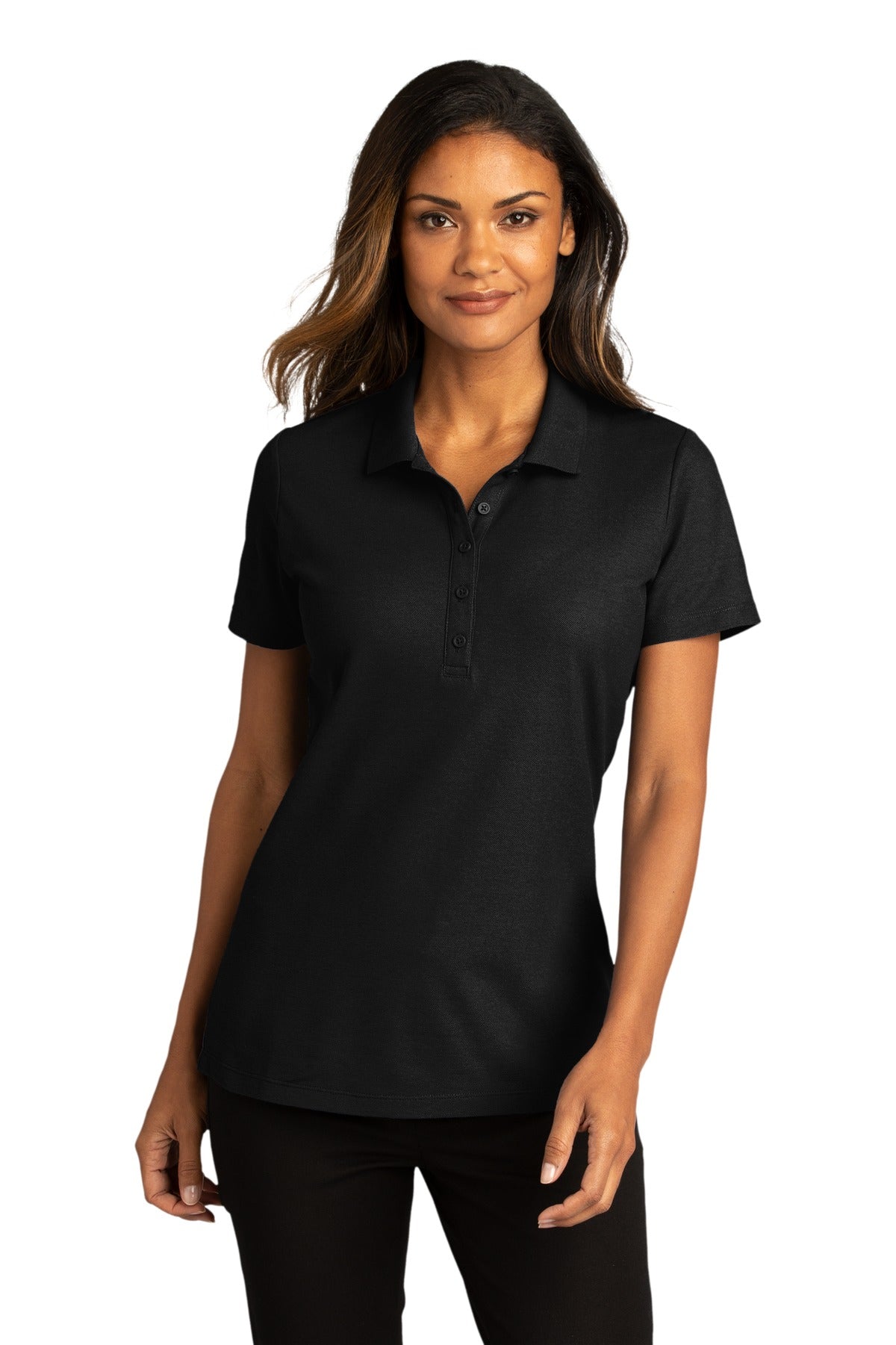 Port Authority ®  Women's SuperPro React ™   Polo. LK810 - Deep Black