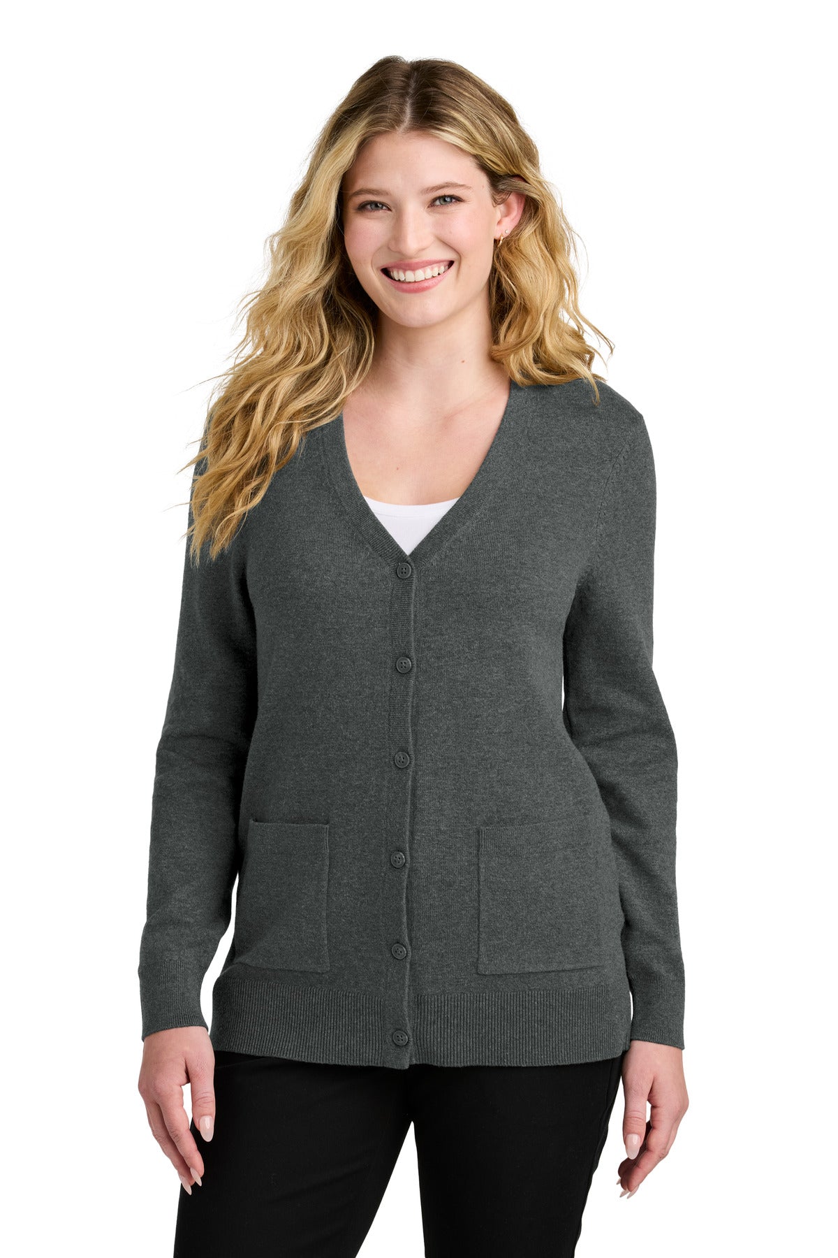 Port Authority ®  Women's Easy Care Button-Up Cardigan Sweater LSW4150