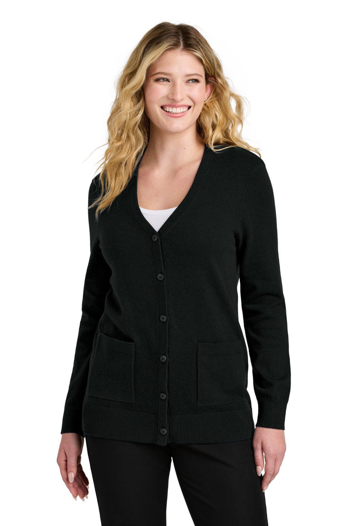 Port Authority ®  Women's Easy Care Button-Up Cardigan Sweater LSW4150