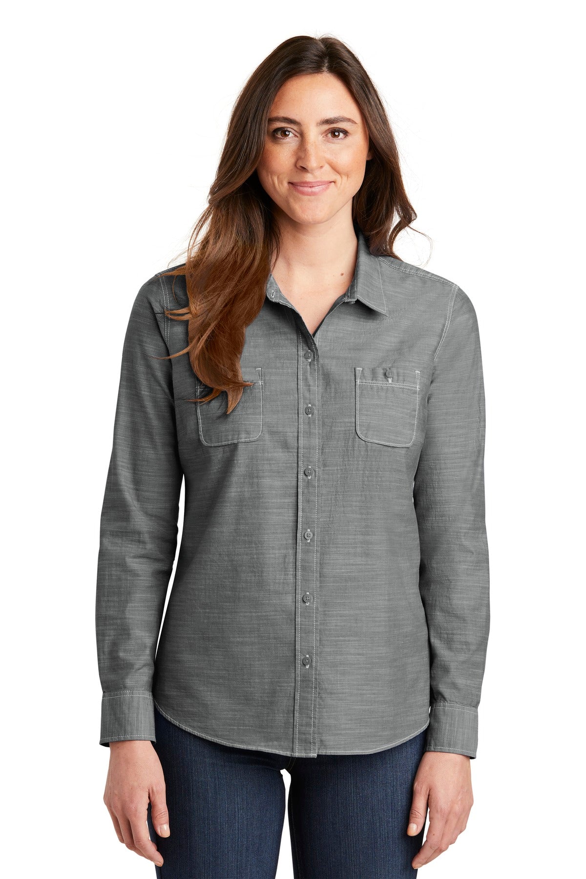 Port Authority ®  Women's Slub Chambray Shirt. LW380