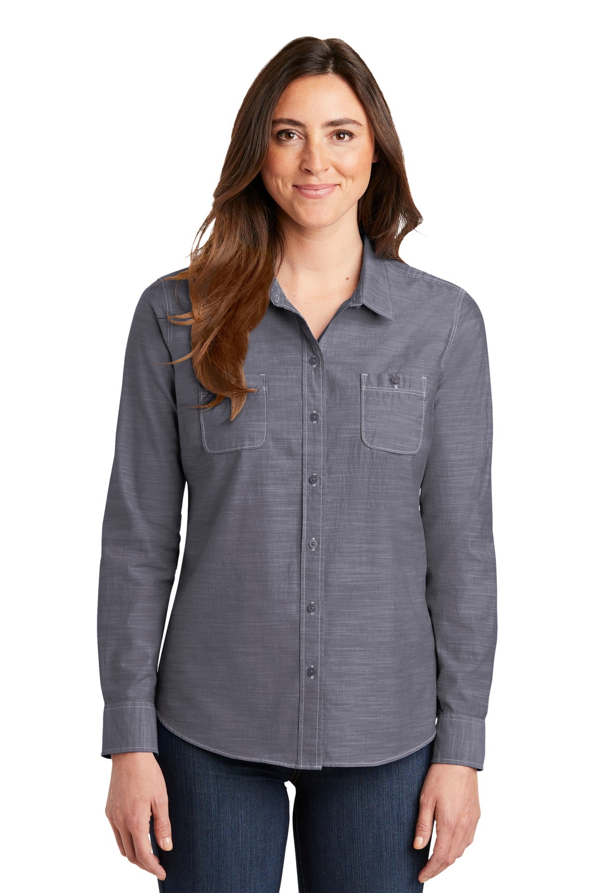 Port Authority ®  Women's Slub Chambray Shirt. LW380