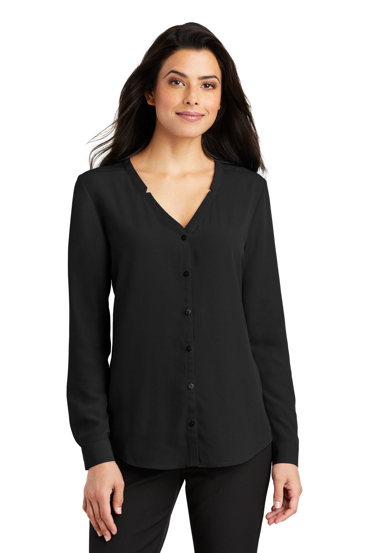 Port Authority ®  Women's Long Sleeve Button-Front Blouse. LW700