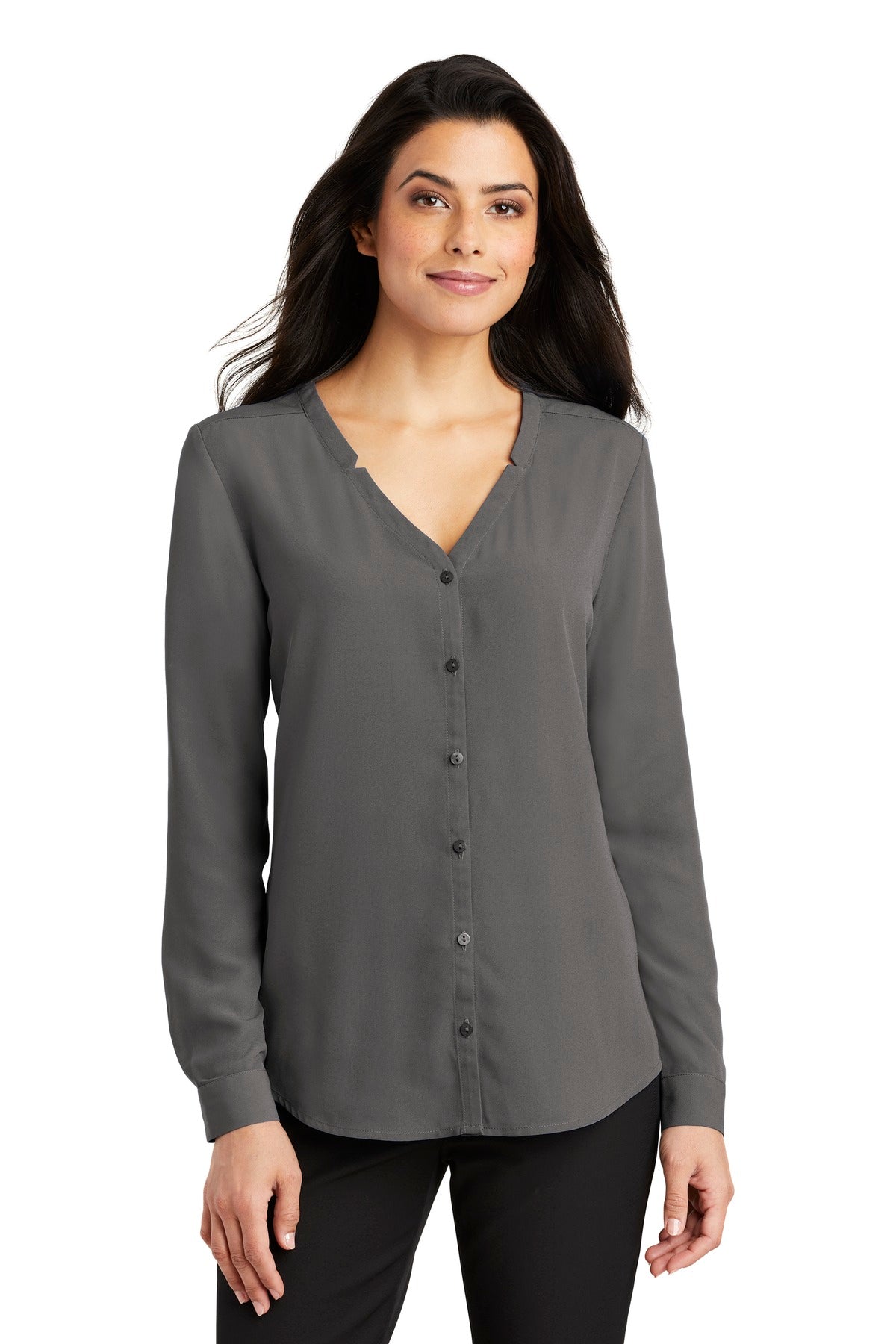 Port Authority ®  Women's Long Sleeve Button-Front Blouse. LW700