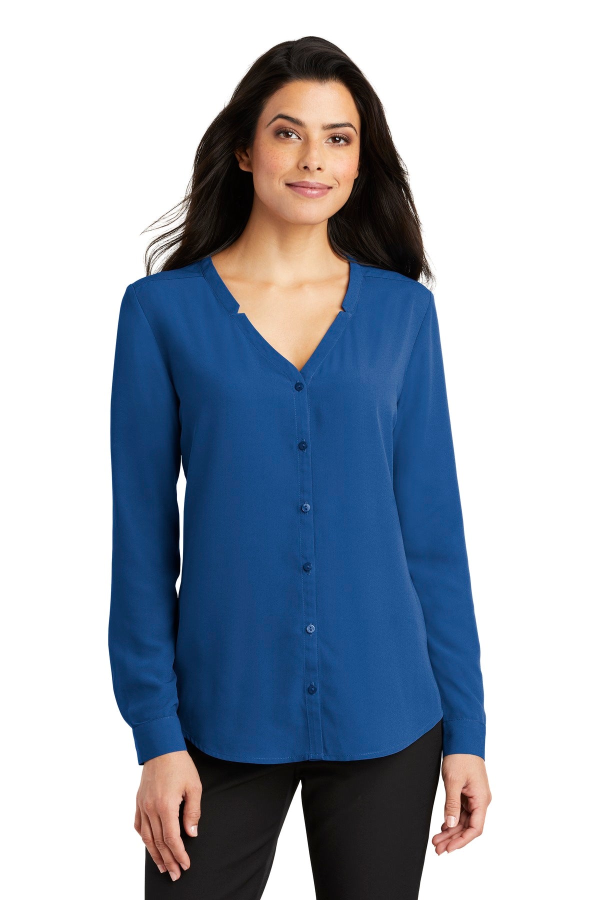 Port Authority ®  Women's Long Sleeve Button-Front Blouse. LW700