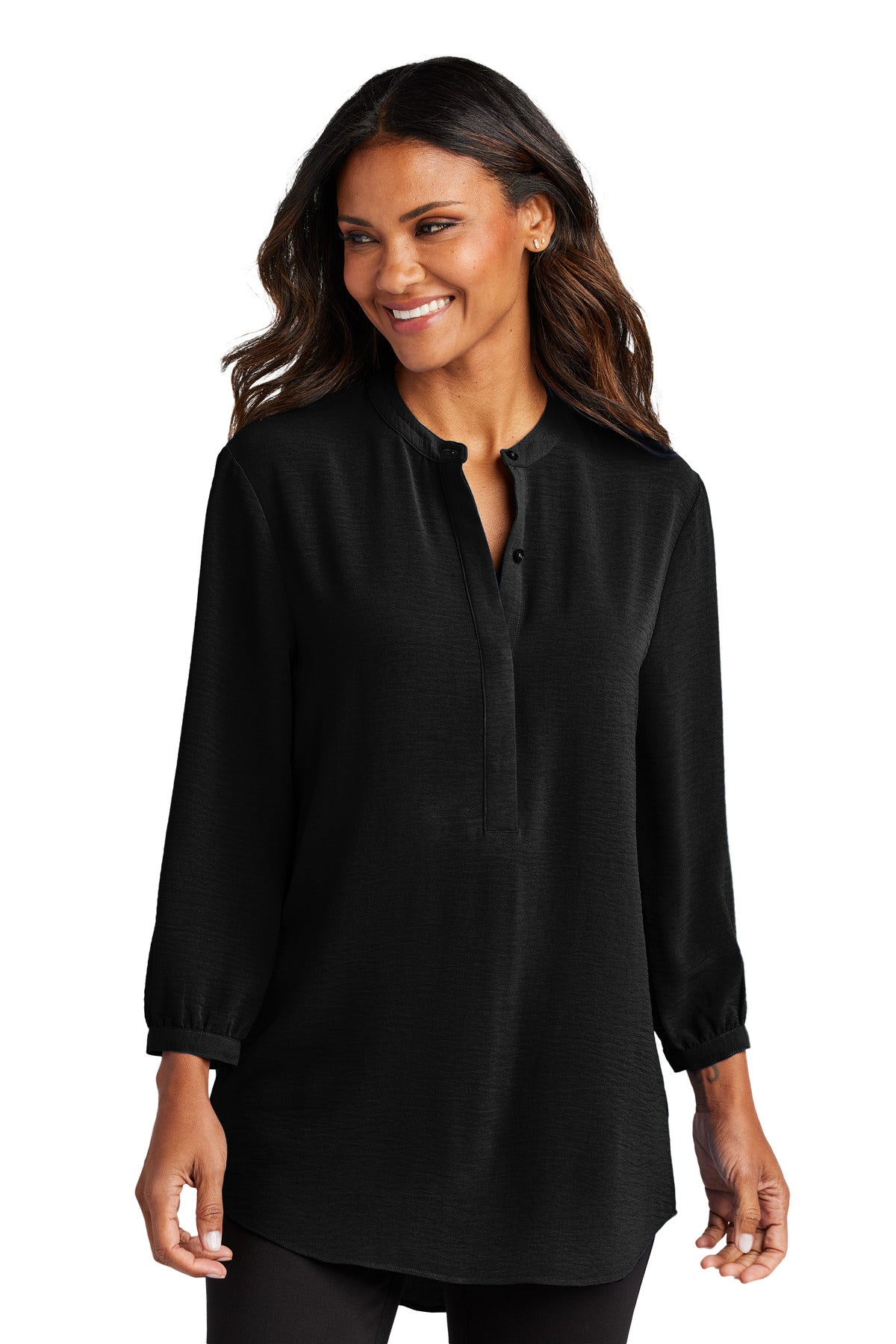 Port Authority ®  Women's 3/4-Sleeve Textured Crepe Tunic LW713