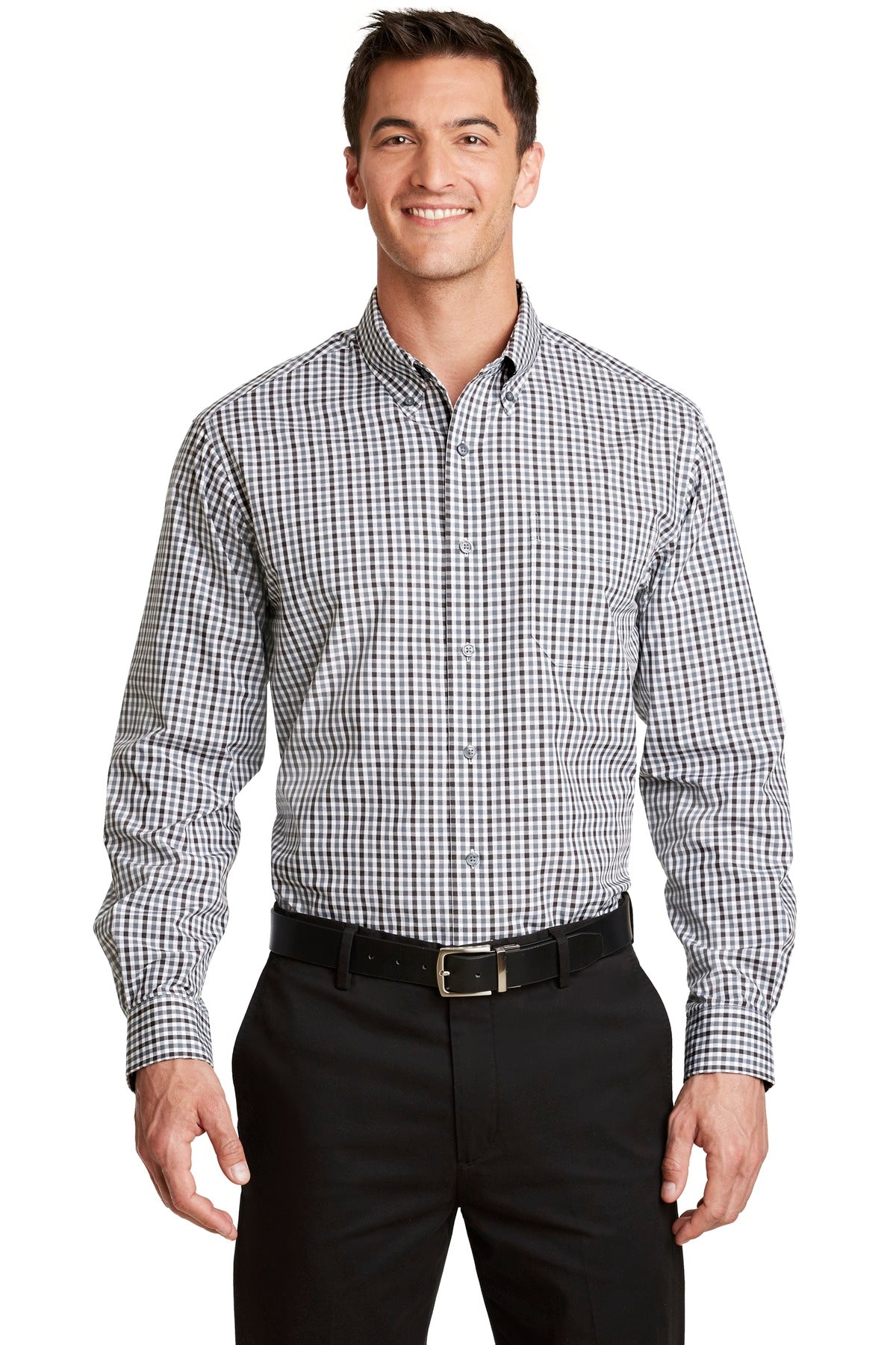 Port Authority ®  Long Sleeve Gingham Easy Care Shirt. S654