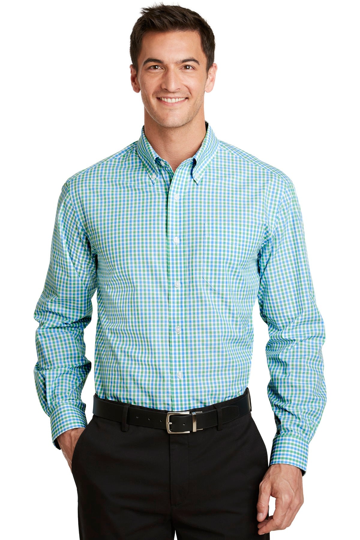 Port Authority ®  Long Sleeve Gingham Easy Care Shirt. S654