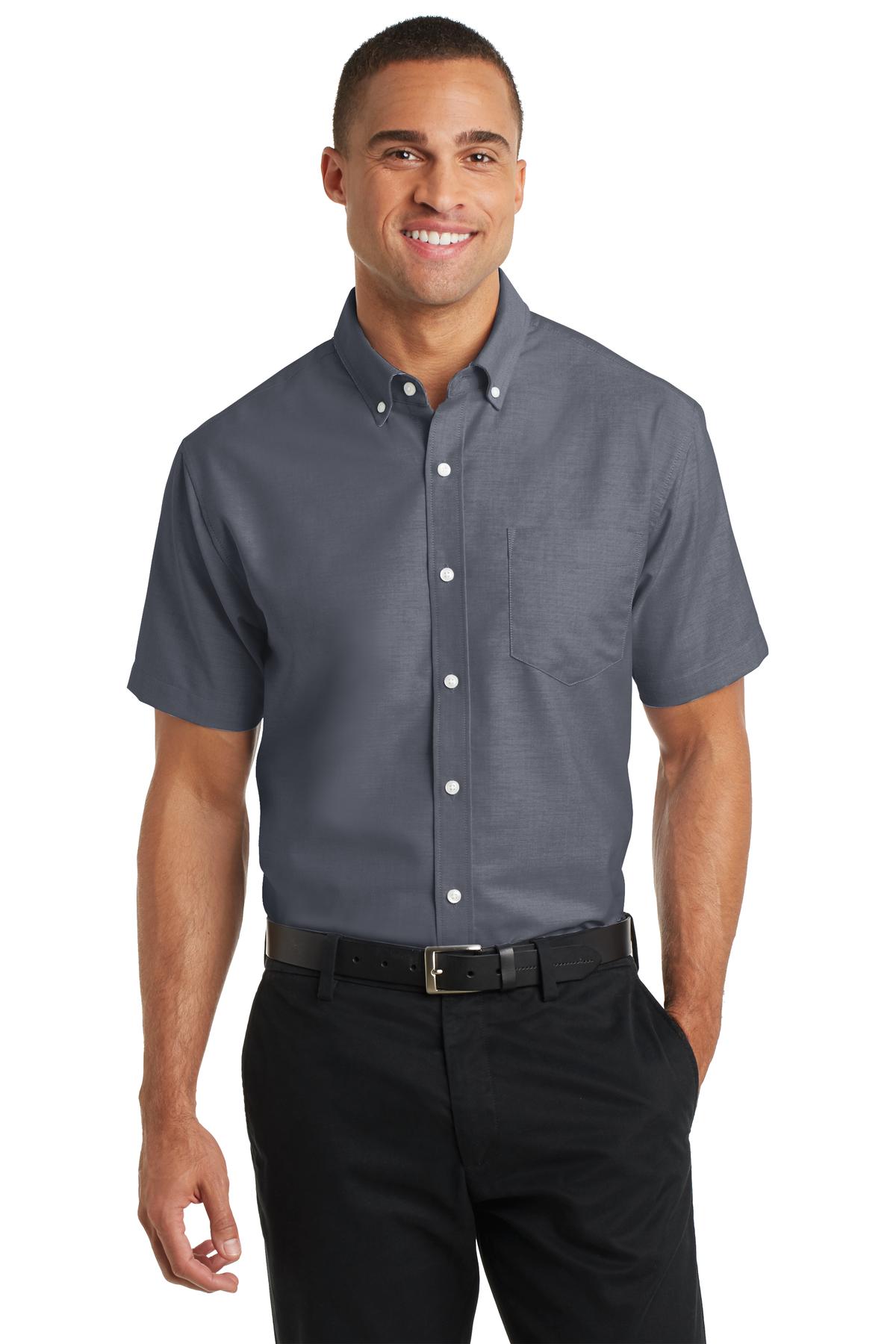 Port Authority ®  Short Sleeve SuperPro ™  Oxford Shirt. S659