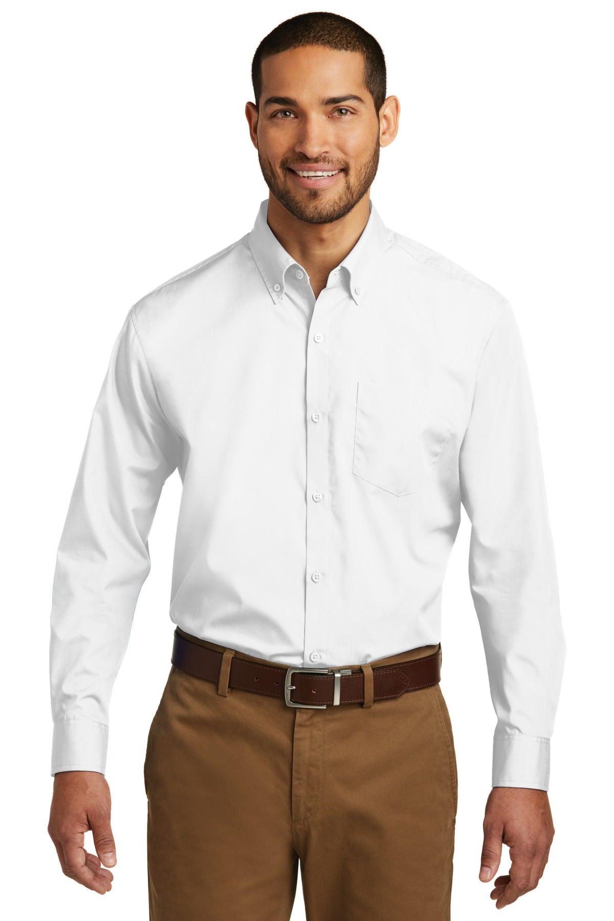 Port Authority ®  Tall Long Sleeve Carefree Poplin Shirt. TW100