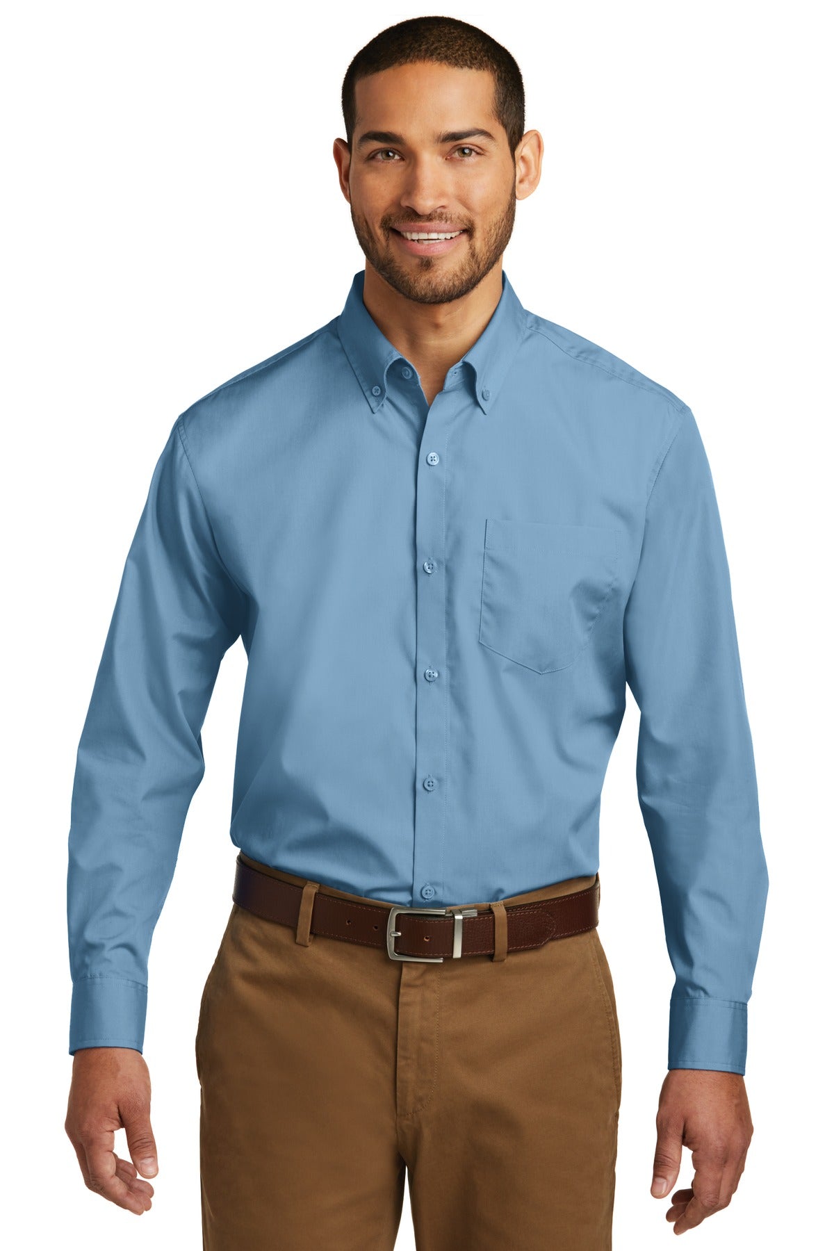 Port Authority ®  Long Sleeve Carefree Poplin Shirt. W100