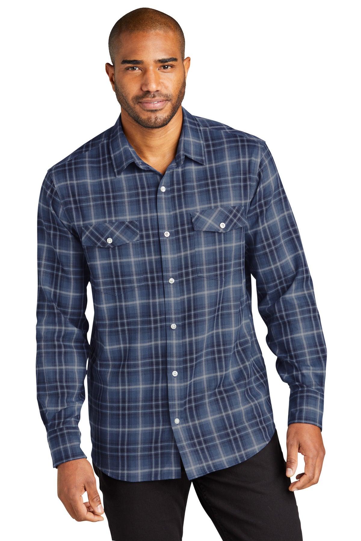 Port Authority ®  Long Sleeve Ombre Plaid Shirt W672