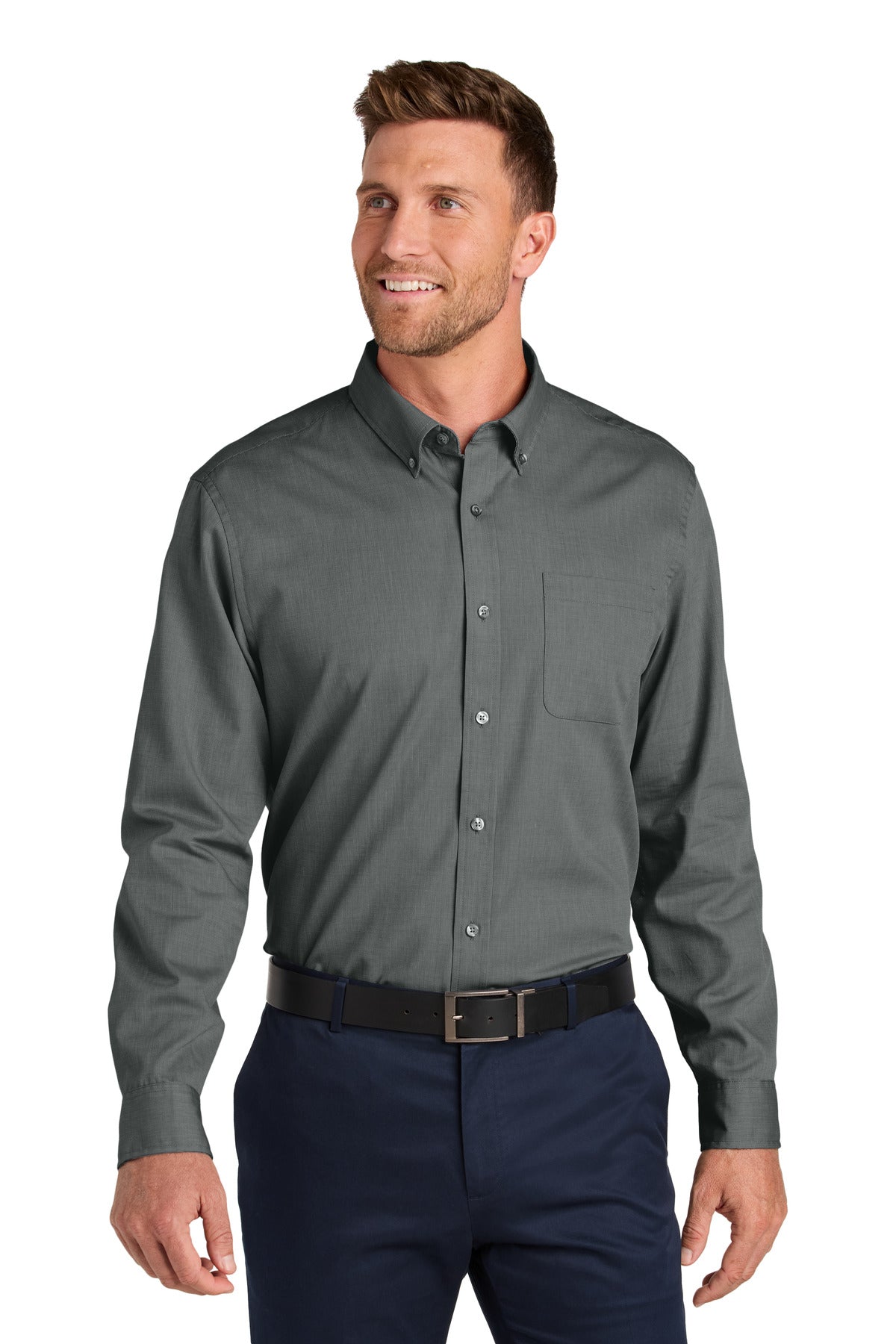 Port Authority ®  Long Sleeve Nailhead Easy Care Shirt W816